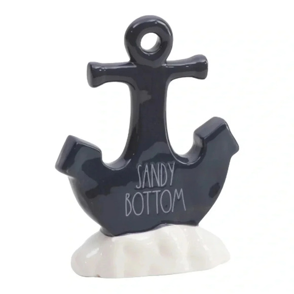 RAE DUNN Artisan Collection Ceramic Sandy Bottom Anchor Decor NWT - Picture 2 of 8